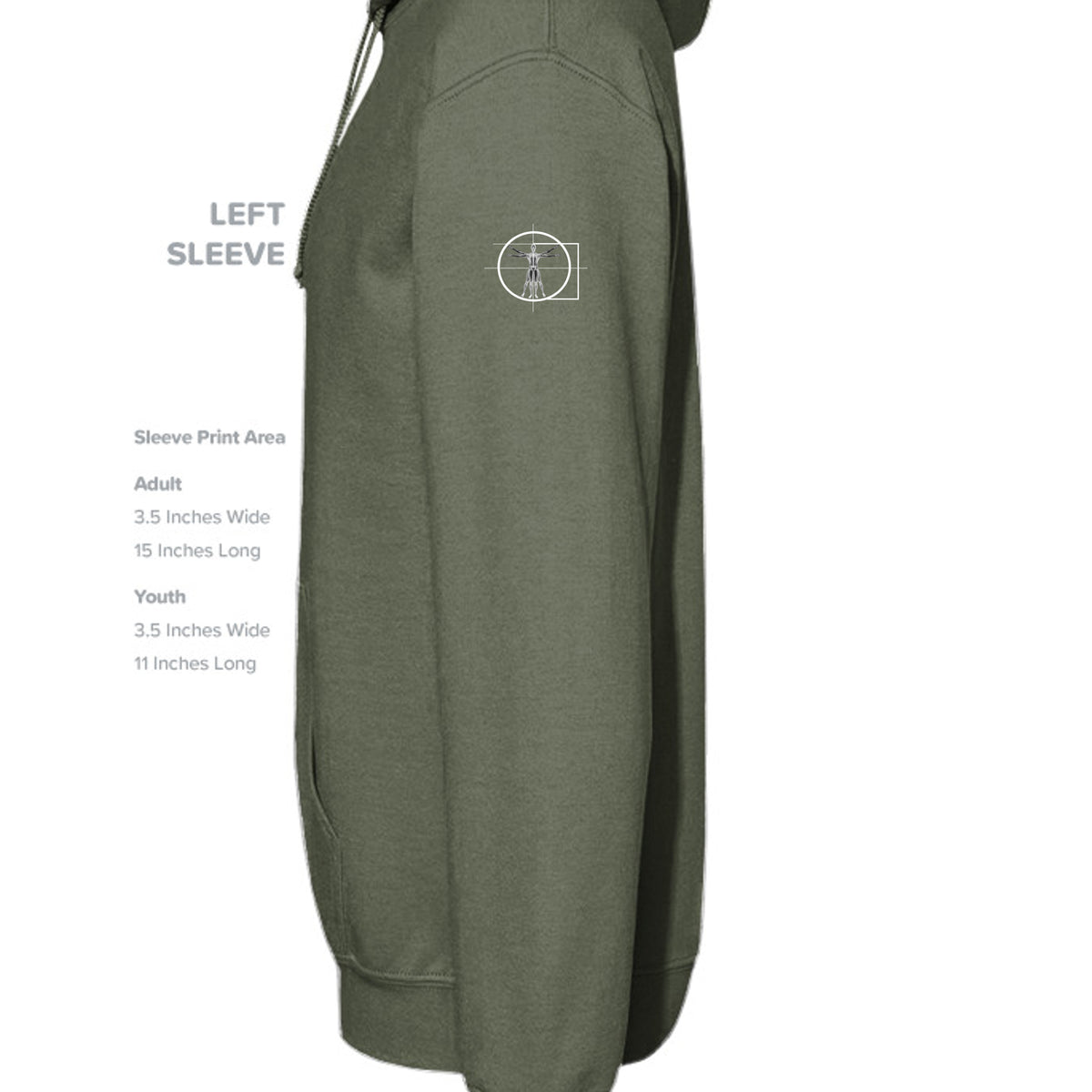 MILITARY GREEN - B7502 - SLEEVE_LEFT